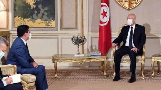  الرئيس التونسي يستقبل وزير الخارجية المغربي