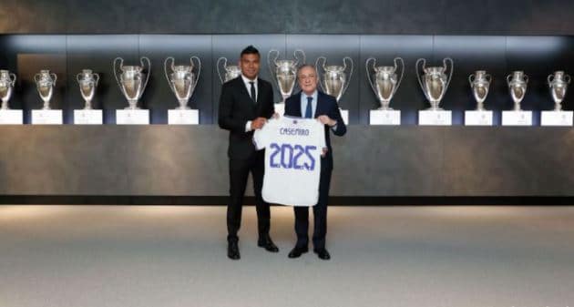 حتى 2025 كازيميرو يجدد عقده مع ريال مدريد