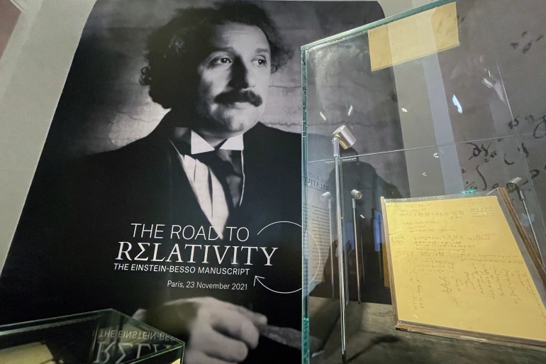 بيع مخطوطة لآينشتاين بـ13 مليون دولار