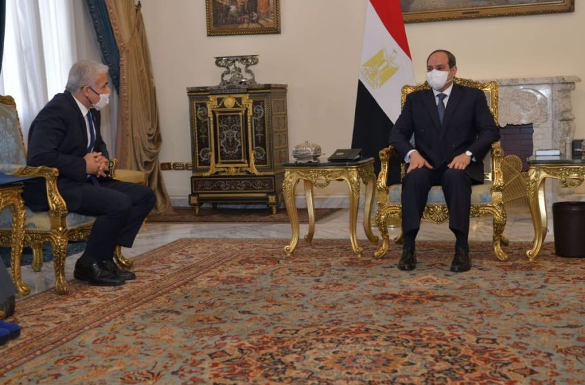  مباحثات بالقاهرة بين الرئيس المصري السيسي ووزير خارجية إسرائيل