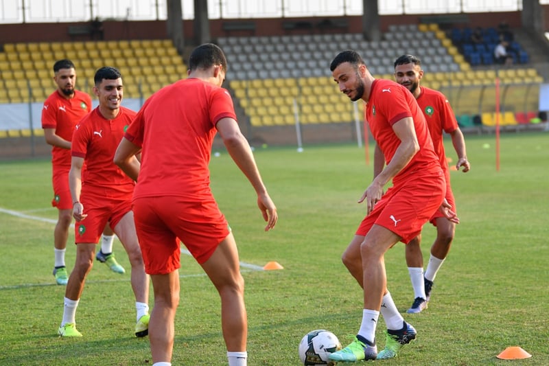 عودة فيصل فجر للحصة التدريبية المنتخب الوطني المغربي