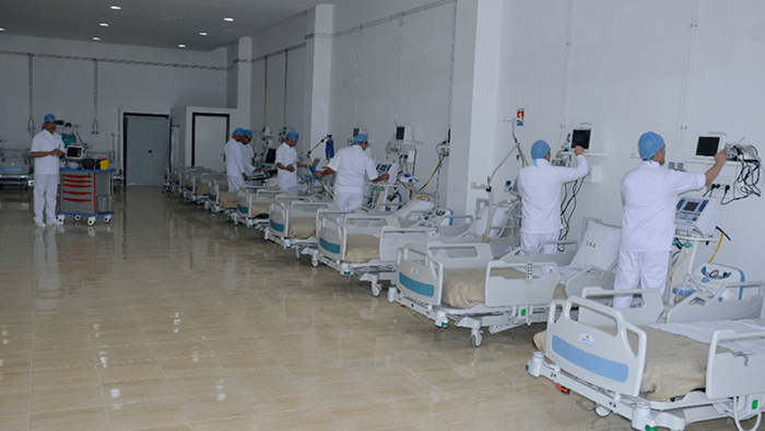  مراكش : مستشفى ميداني لتعزيز جهود التصدي لفيروس كوفيد 19