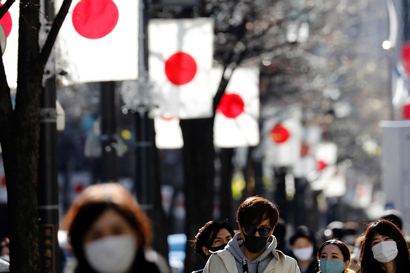  فيروس كورونا : اليابان تسجل أعلى حصيلة إصابات يومية منذ بدء الجائحة