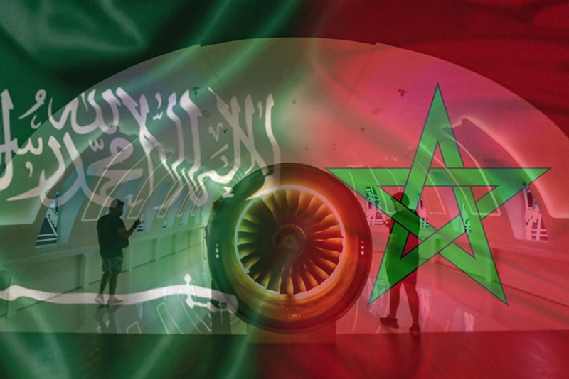 والسعودية علم المغرب المغرب والسعودية..