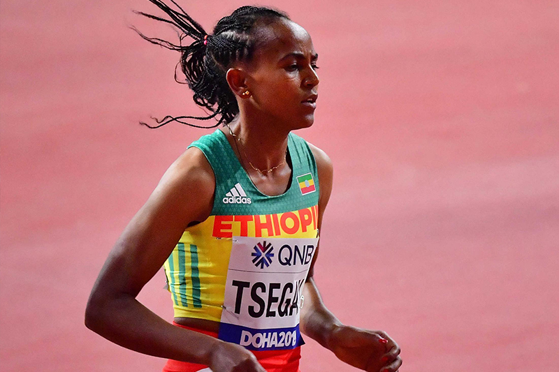  الاثيوبية تيسغاي تحصد ثاني أفضل رقم عالمي في سباق 1500 متر