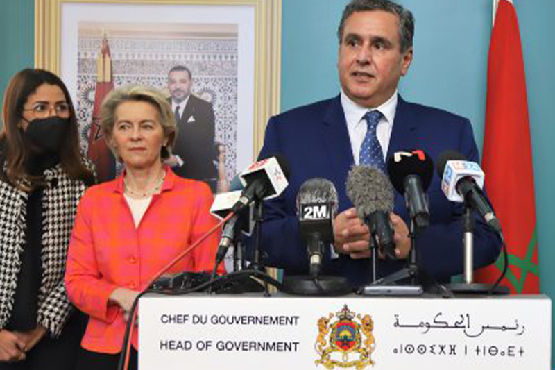  أخنوش يؤكد التزام المغرب بتقوية شراكته مع الاتحاد الأوروبي