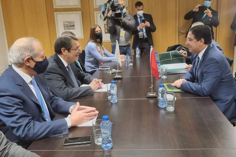  ناصر بوريطة يجتمع بالرئيس القبرصي و رئيس الوزراء الهولندي