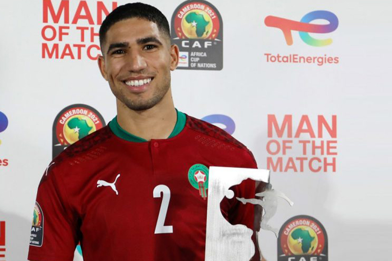 المغربي أشرف حكيمي على رأس التشكيلة المثالية لبطولة أمم إفريقيا