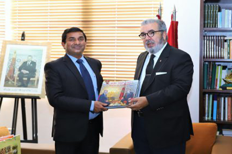  السيد خليل الهاشمي يتباحث مع سفير جمهورية الهند بالمغرب