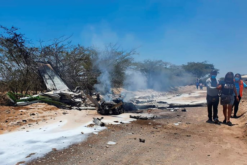  البيرو : مصرع سبعة أشخاص إثر تحطم طائرة سياحية
