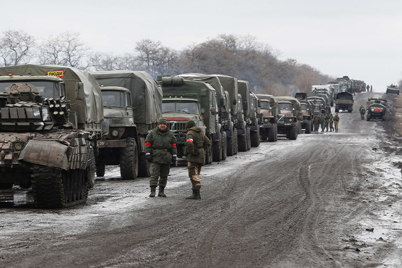  أوكرانيا : سحب القوات الروسية و وقف إطلاق النار أهم شروطنا
