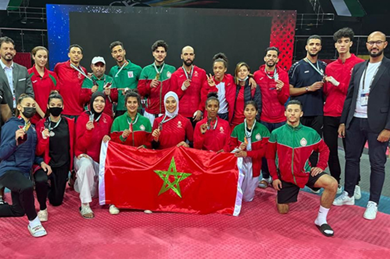 المنتخب المغربي للتايكوندو يحرز خمس ميداليات في بالفجيرة