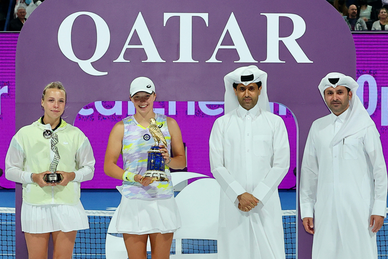 دورة قطر لكرة المضرب 2022 : إيغا شفيونتيك تحرز لقب بطولة قطر