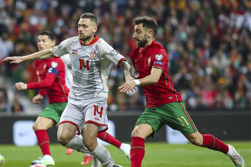  ثنائية فيرنانديز تقود البرتغال إلى مونديال قطر 2022