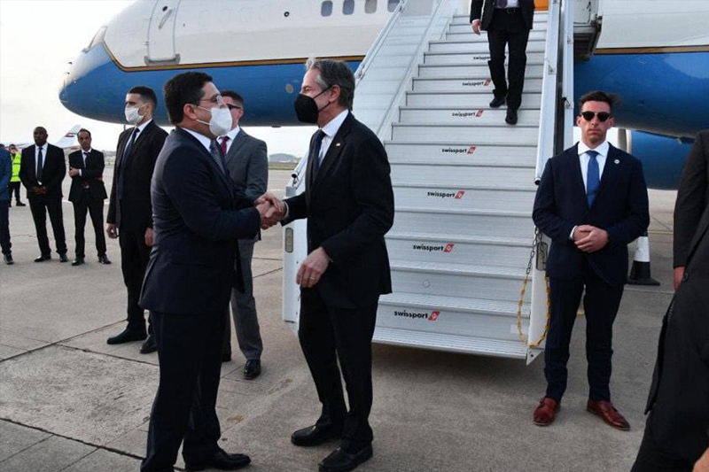  وزير الخارجية الأمريكي أنتوني بلينكن يحل في زيارة عمل إلى المغرب