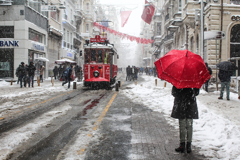تسجيل أدنى درجة حرارة منذ 30 عاما في إسطنبول