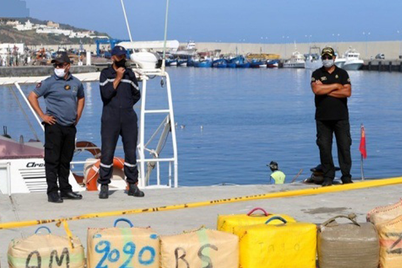  البحرية الملكية توقف عملية تهريب مخدرات في عرض ساحل الجديدة