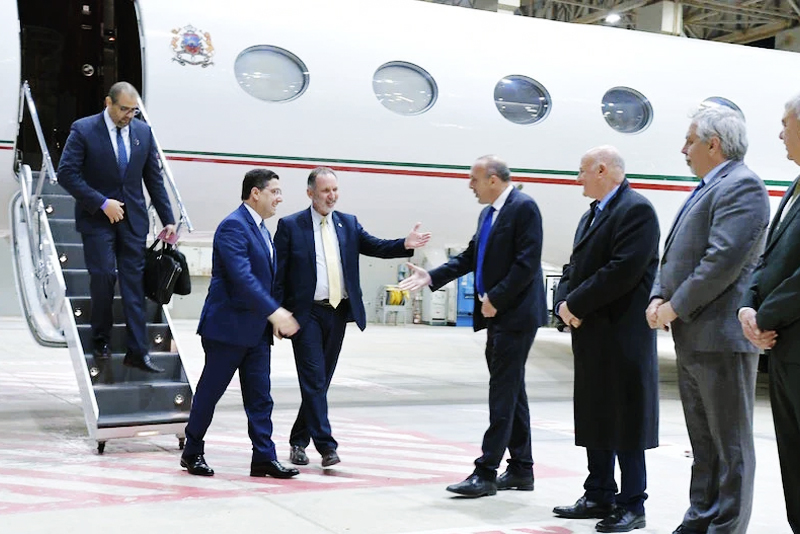  وزير الخارجية المغربي ناصر بوريطة يصل لإسرائيل