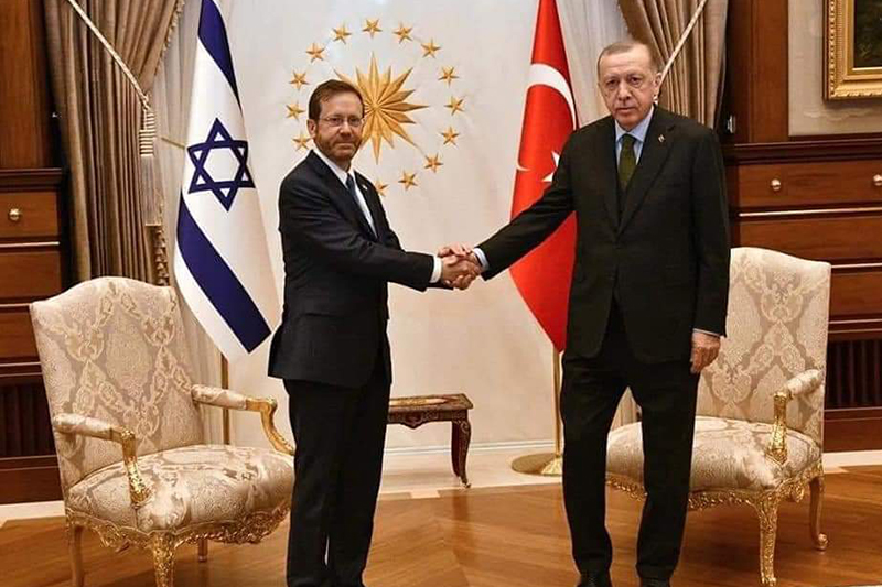  الرئيس الإسرائيلي يزور تركيا لإحياء العلاقات السياسية المتصدعة
