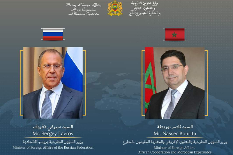  ناصر بوريطة يتباحث هاتفيا مع وزير الشؤون الخارجية الروسي