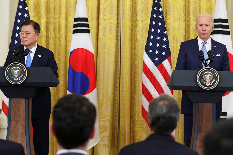  جو بايدن يجتمع برئيس كوريا الجنوبيا في قمة مرتقبة في ماي المقبل