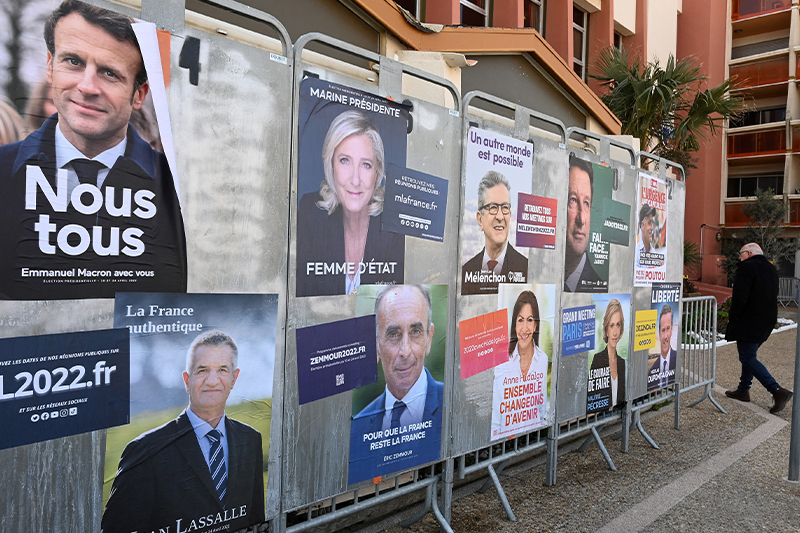  الانتخابات الرئاسية الفرنسية : 27,84% من الأصوات لماكرون و23,15% لمارين لوبن