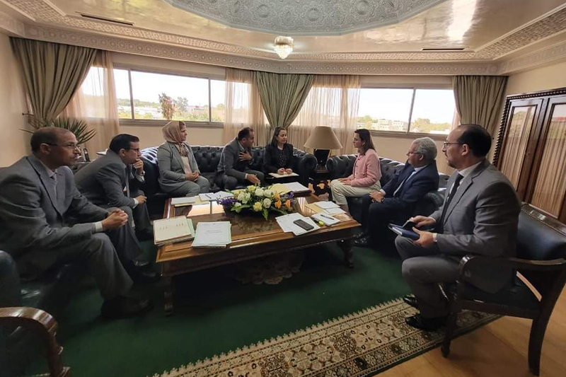  غيثة مزور تعقد لقاءً مع نقابة موظفي وزارة الانتقال الرقمي