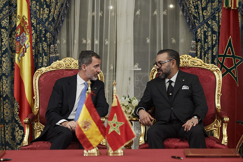 جلالة الملك محمد السادس يتوصل ببرقية تهنئة من العاهل الإسباني بمناسبة عيد العرش