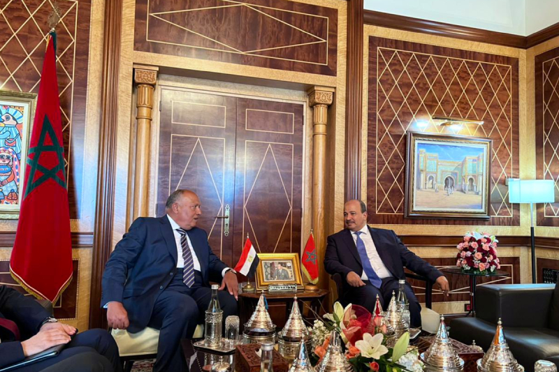  السيد النعم ميارة يتباحث مع وزير الخارجية المصري سامح شكري