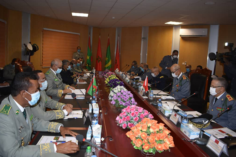 عبد اللطيف لوديي يتباحث مع قائد الأركان العامة للجيوش الموريتانية