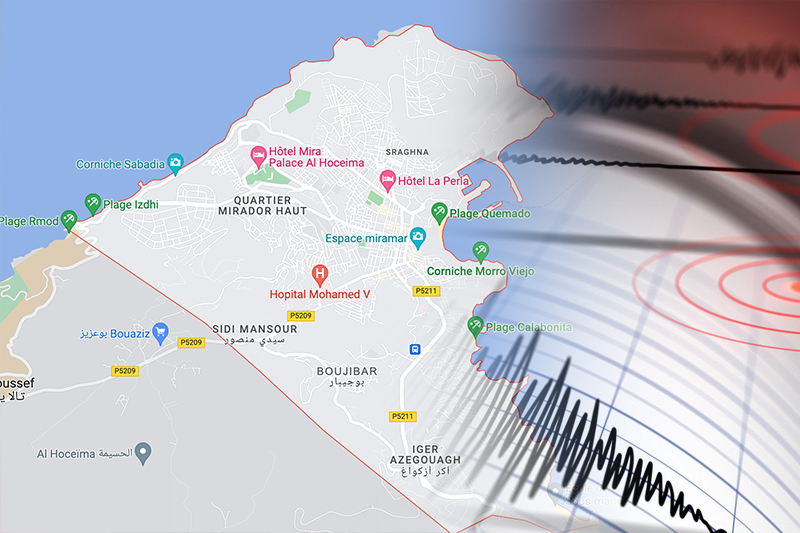 الحسيمة و الدريوش و الناظور : تسجيل هزة أرضية بقوة 5.2 درجات