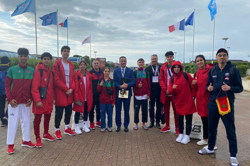 تتويج المغرب بميداليتين ذهبيتين وفضيتين وسبع ميداليات نحاسية بدورة الجمنزياد الرياضية بفرنسا