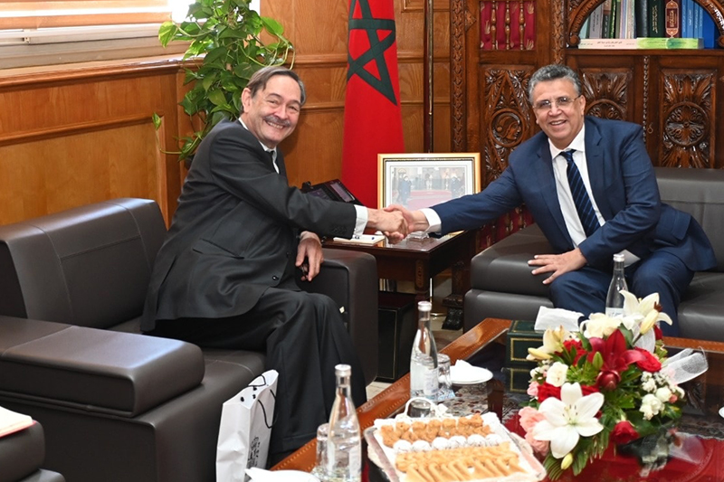  السيد عبد اللطيف وهبي يستقبل سفير المملكة الإسبانية بالرباط