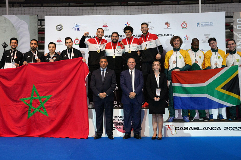  بطولة إفريقيا للمسايفة 2022 : المغرب يرفع رصيده من الميداليات