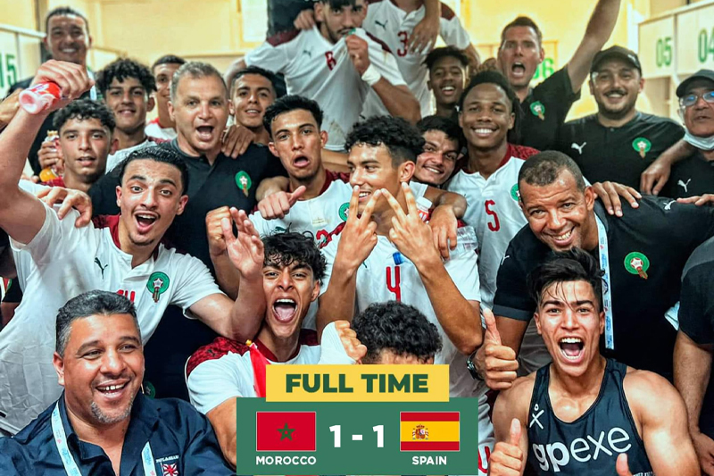  المنتخب الوطني المغربي إلى الدور نصف النهائي من دورة ألعاب البحر الأبيض المتوسط