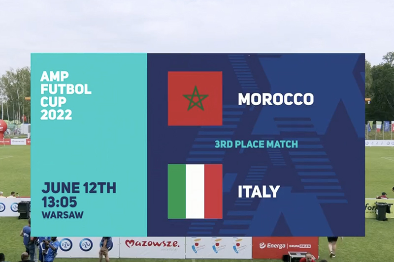 المنتخب المغربي لكرة القدم لمبتوري الأطراف : المركز الثالث في الدوري الدولي في بولندا