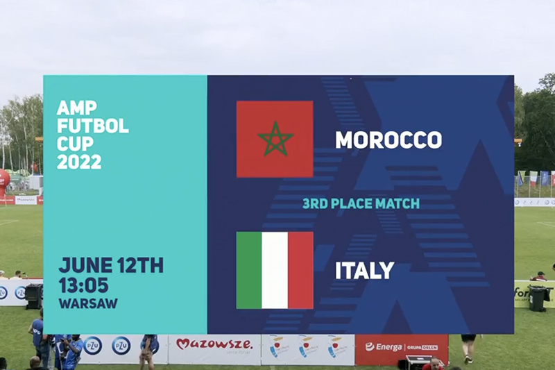 المنتخب المغربي لكرة القدم لمبتوري الأطراف : المركز الثالث في