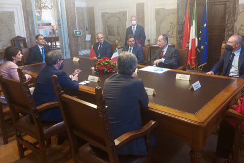  السيد محمد عبد النباوي يوقع مذكرة تفاهم مع رئيس مجلس الدولة الإيطالي بروما