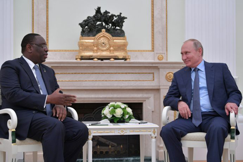  الرئيس السنغالي يلتقي بنظيره الروسي يوم غد الجمعة