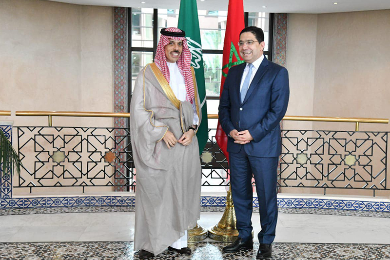 السيد ناصر بوريطة يستقبل وزير الخارجية السعودي بالرباط