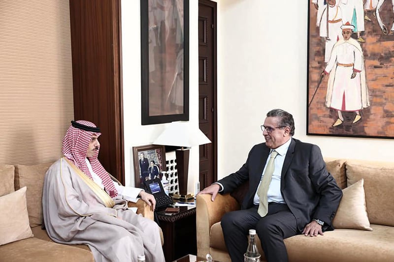 السيد عزيز أخنوش يستقبل وزير خارجية المملكة العربية السعودية