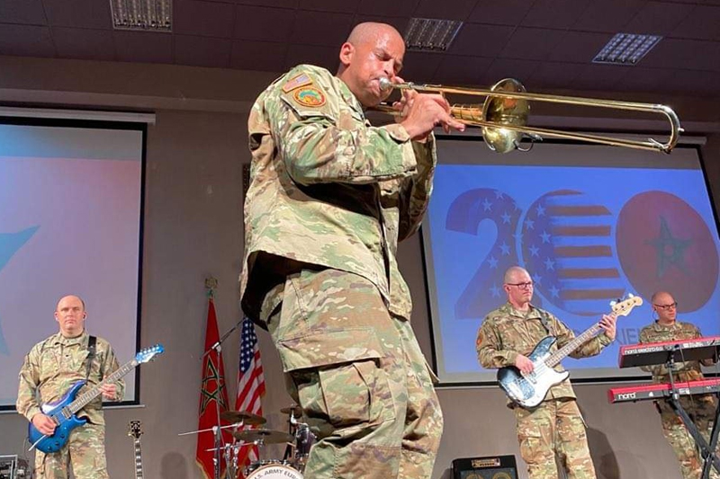 فرقة فري غروف الموسيقية للجيش الأمريكي في جولة بالمغرب على هامش تمرين الأسد الأفريقي 2022