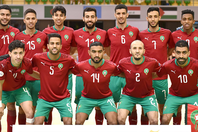  بطولة كأس العرب لكرة القدم داخل القاعة 2022 : المنتخب المغربي يواجه نظيره الليبي اليوم الجمعة