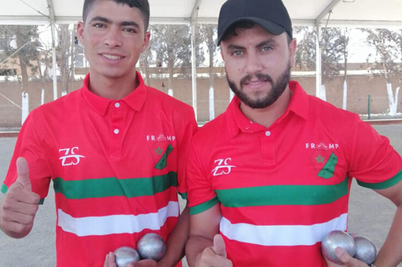  ألعاب البحر الأبيض المتوسط وهران 2022 : المغربيان الحسين أقباس ومحمد بجيوي يفوزان بميدالية فضية في الكرة الحديدية