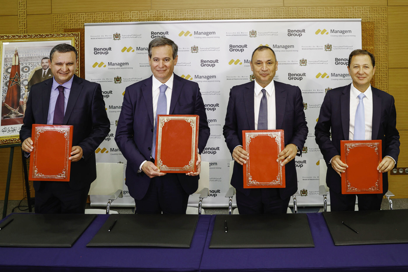  شركة Renault و Managem توقعان اتفاقية للإمداد المستدام للكوبالت المغربي لإنتاج البطاريات الكهربائية للسيارات