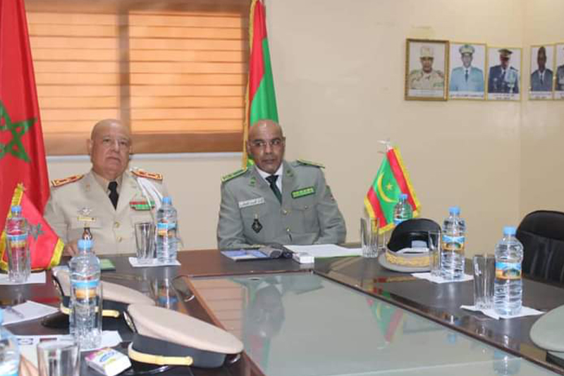 وفد عسكري من الأكاديمية الملكية بمكناس يزور الأكاديمية العسكرية بموريتانيا