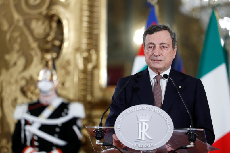  رئيس الوزراء الإيطالي ماريو دراغي يعلن استقالته