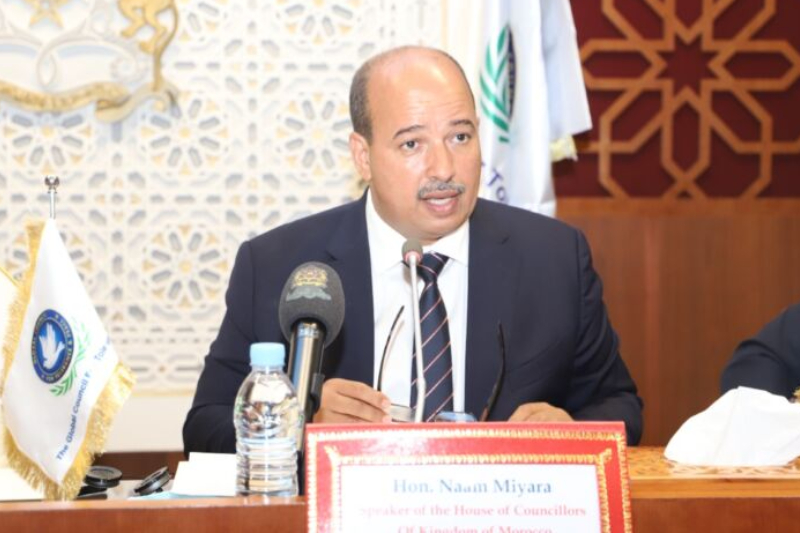  السيد النعم ميارة يدعو إلى تعزيز وتقوية دور البرلمان الدولي للتسامح والسلام