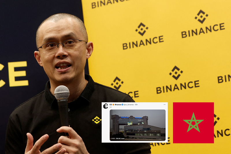 الميلياردير الصيني CZ مالك أكبر منصة لتداول العملات الرقمية Binance يحل بالمغرب