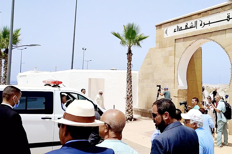  تشييع جنازة الصحافي عبد الله الستوكي بمقبرة الشهداء بالرباط
